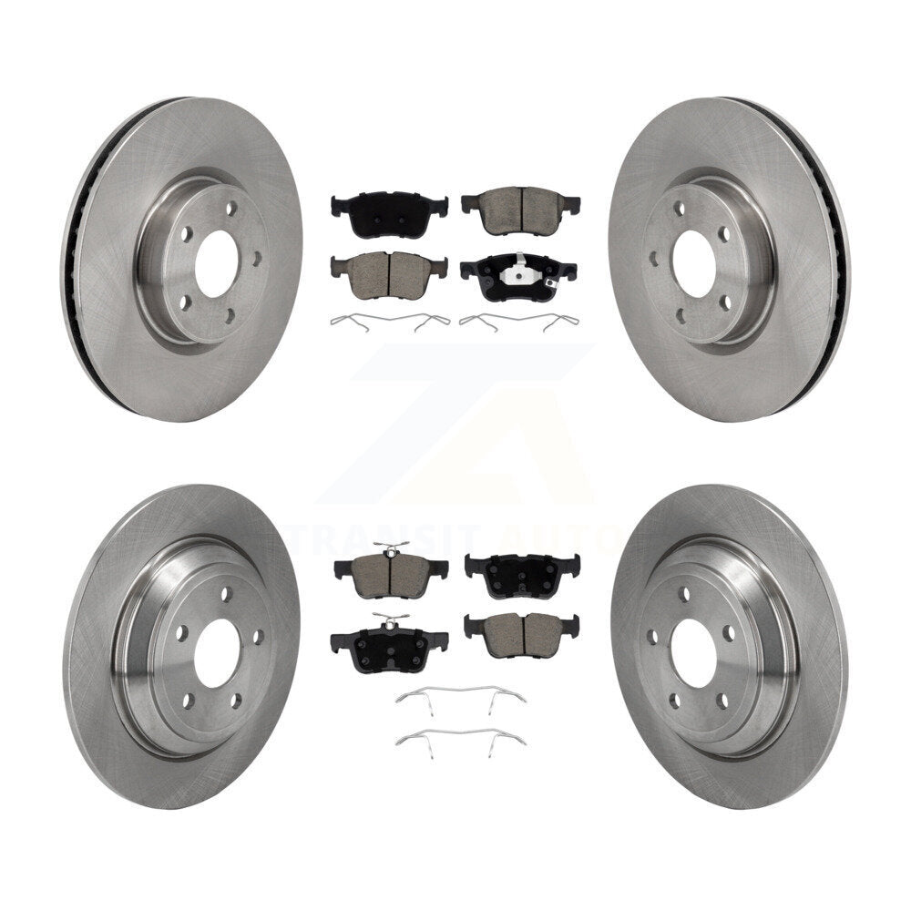 Disc Brake Rotor Ceramic Pad Front Rear Kit For Ford Escape Bronco Sport Lincoln
