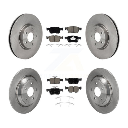 Disc Brake Rotor Ceramic Pad Front Rear Kit For Ford Escape Bronco Sport Lincoln