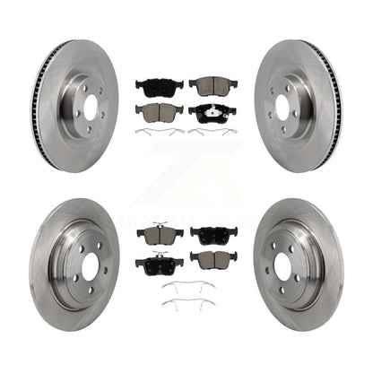 Disc Brake Rotors And Ceramic Pads Front Rear Kit For 2022-2023 Ford Maverick