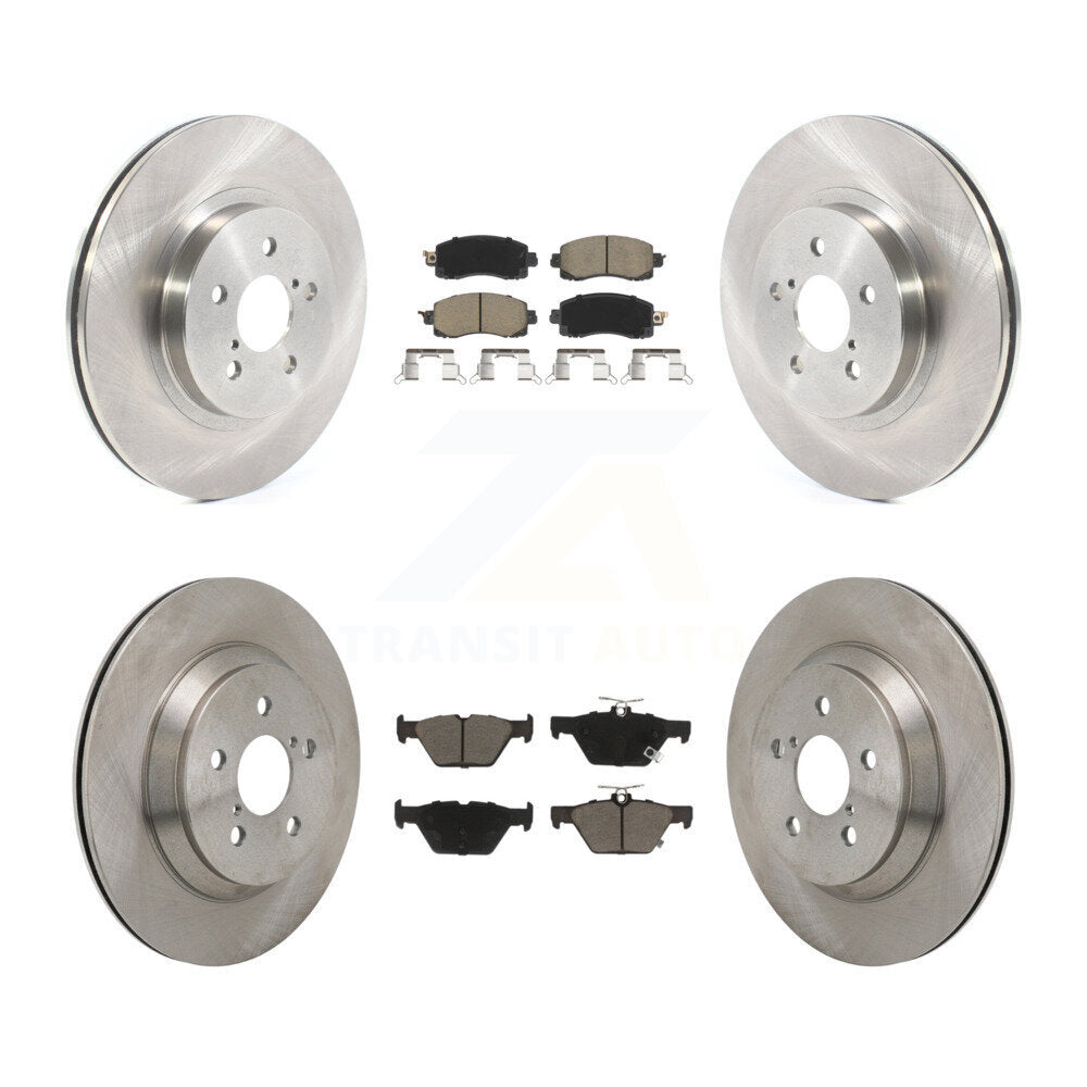 Disc Brake Rotors And Ceramic Pads Front Rear Kit For Subaru Crosstrek