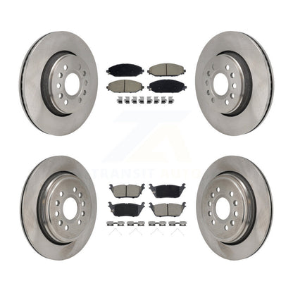 Disc Brake Rotor & Ceramic Pad Front Rear Kit For Ram 1500 Jeep Wagoneer Grand L