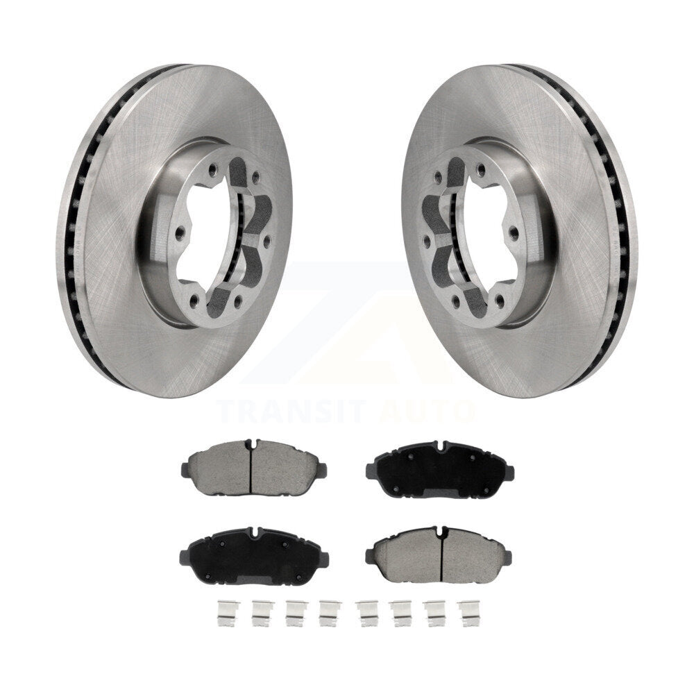 Brake Rotor & Ceramic Pad Front Kit For Ford Transit-250 Transit-350 Transit-150