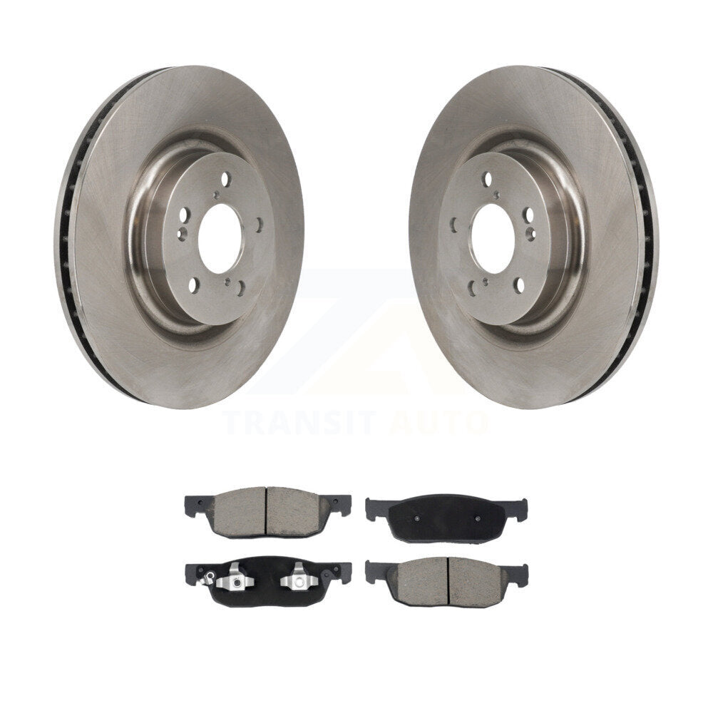 Disc Brake Rotors And Ceramic Pads Front Kit For 2022-2023 Acura MDX 3.5L