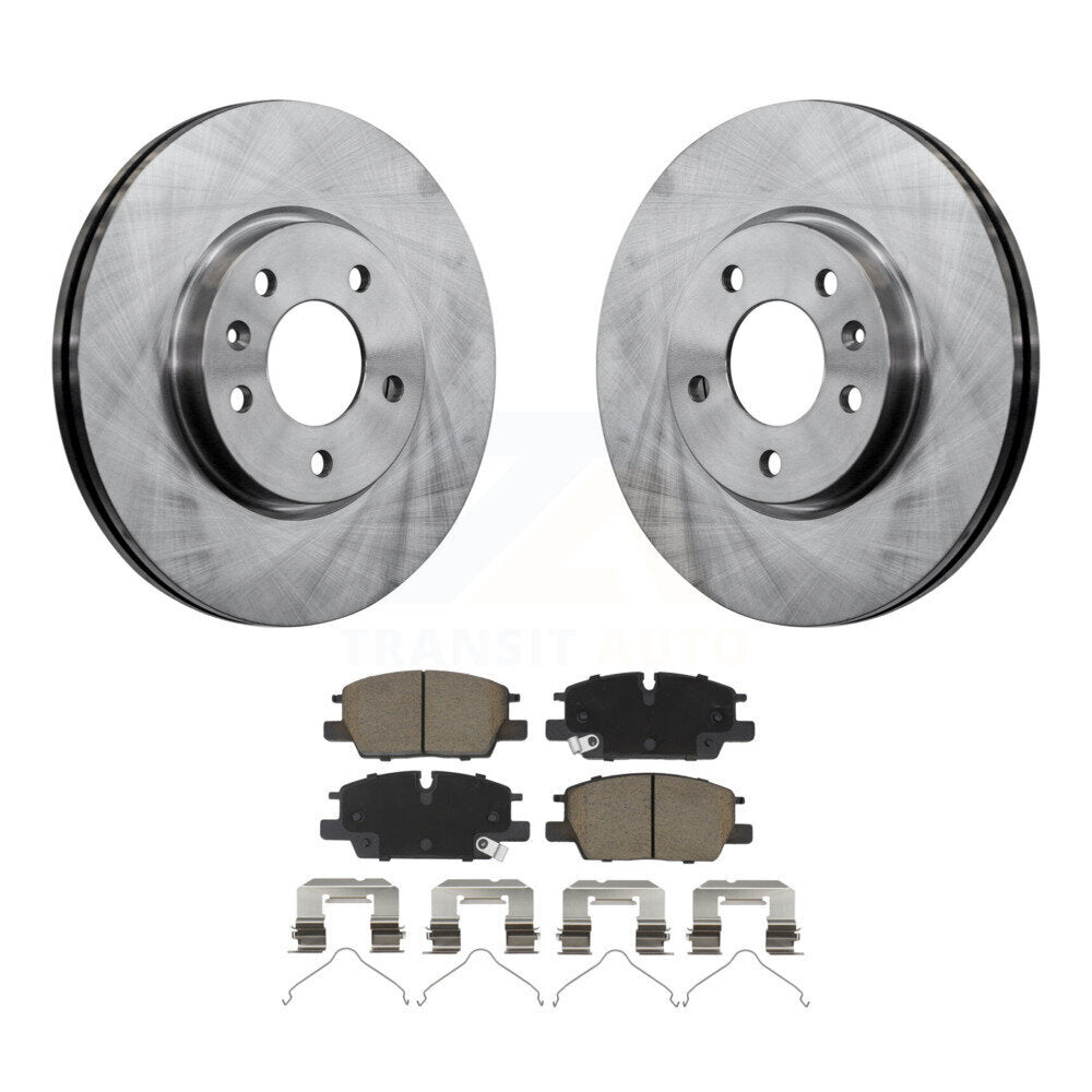 Brake Rotors Ceramic Pad Front Kit For Chevrolet GMC Terrain Equinox Malibu Trax
