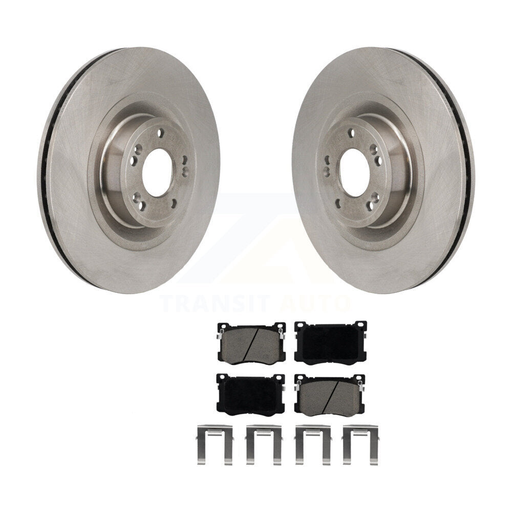 Disc Brake Rotors And Ceramic Pads Front Kit For Hyundai Genesis G80 5.0L