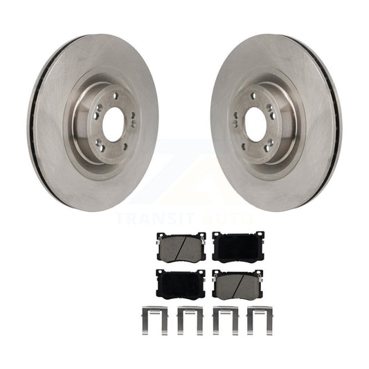 Disc Brake Rotors And Ceramic Pads Front Kit For Hyundai Genesis G80 5.0L