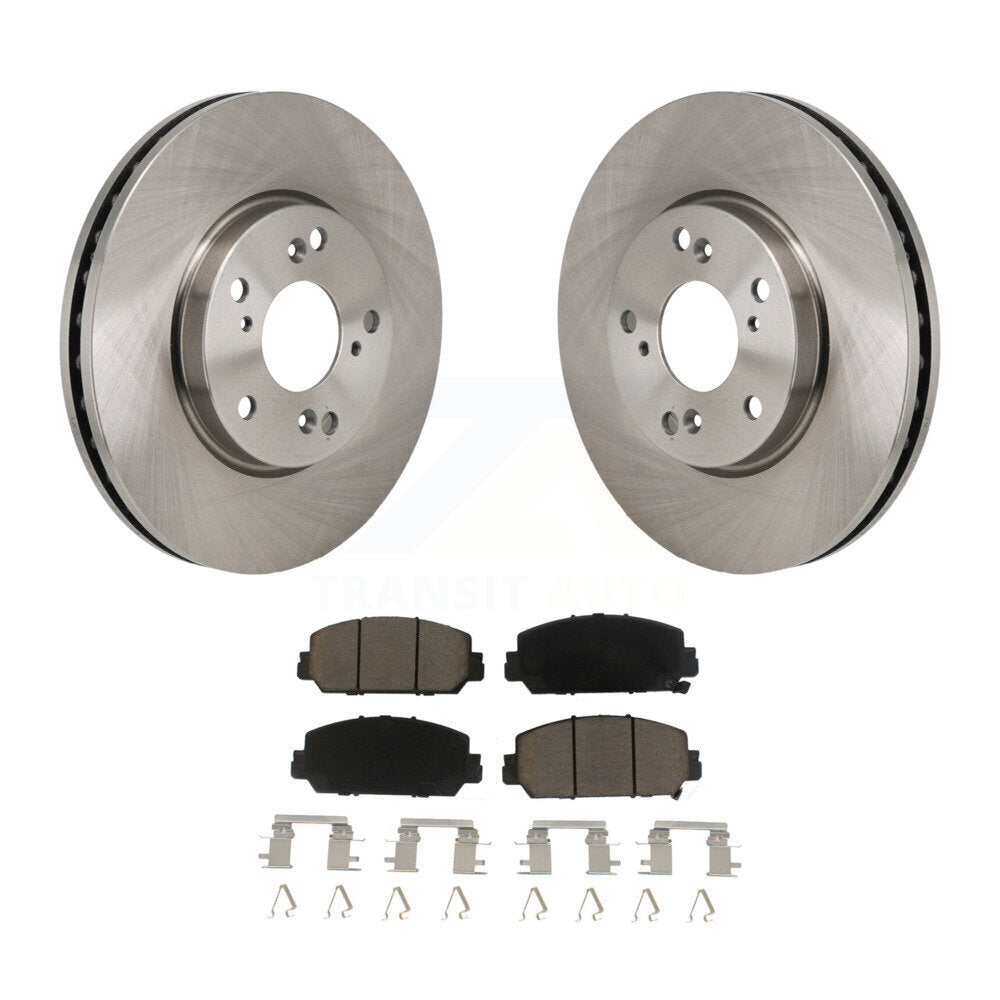 Disc Brake Rotors And Ceramic Pads Front Kit For 2017-2021 Honda Clarity