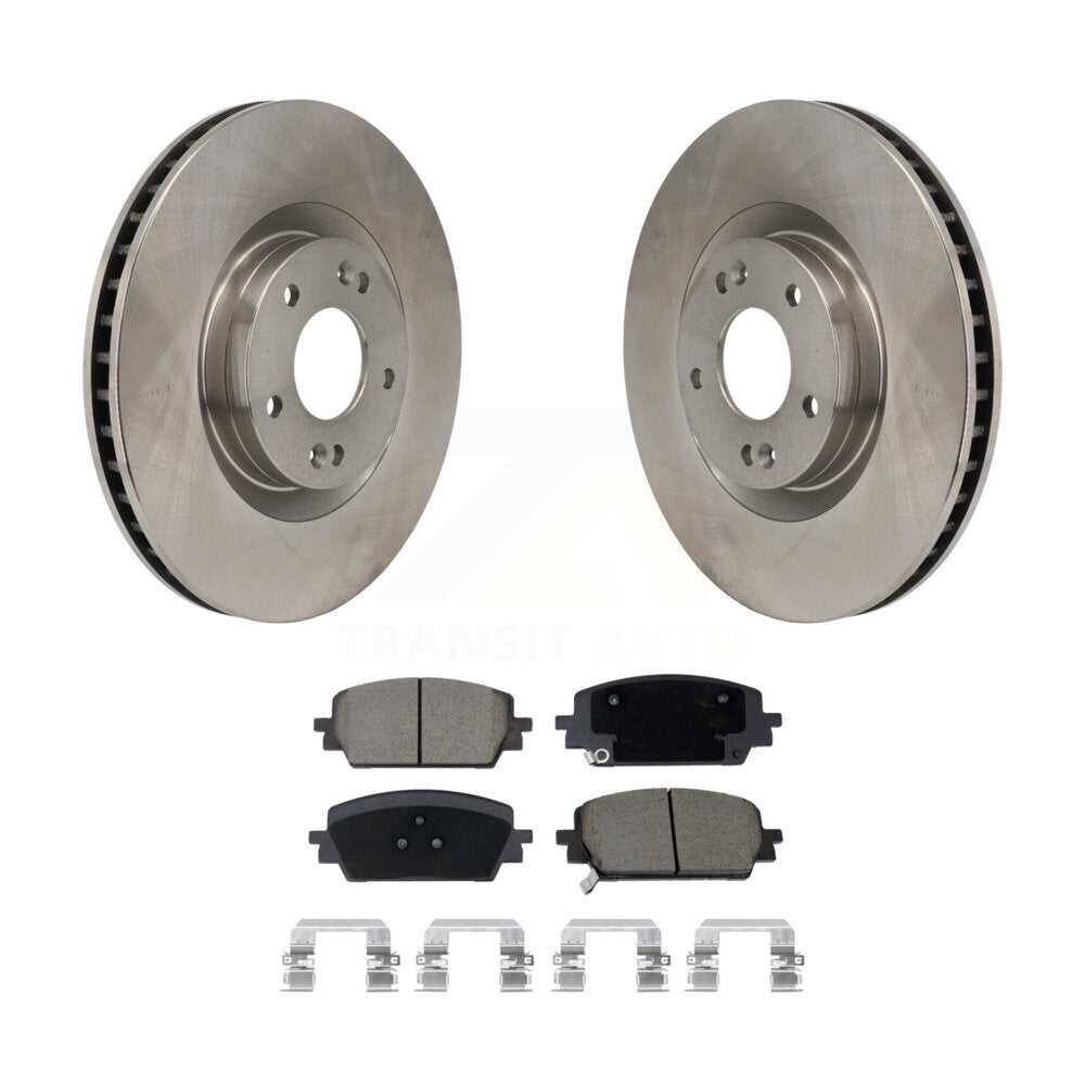 Disc Brake Rotor And Ceramic Pad Front Kit For Hyundai Santa Fe Kia Sorento Cruz
