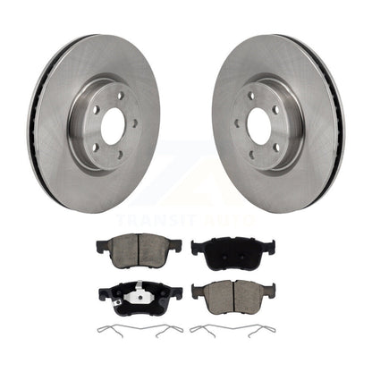 Brake Rotor & Ceramic Pad Front Kit For Ford Escape Bronco Sport Lincoln Corsair