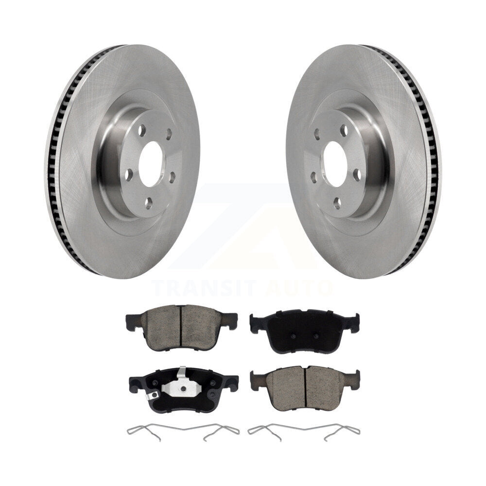 Disc Brake Rotors And Ceramic Pads Front Kit For 2022-2023 Ford Maverick
