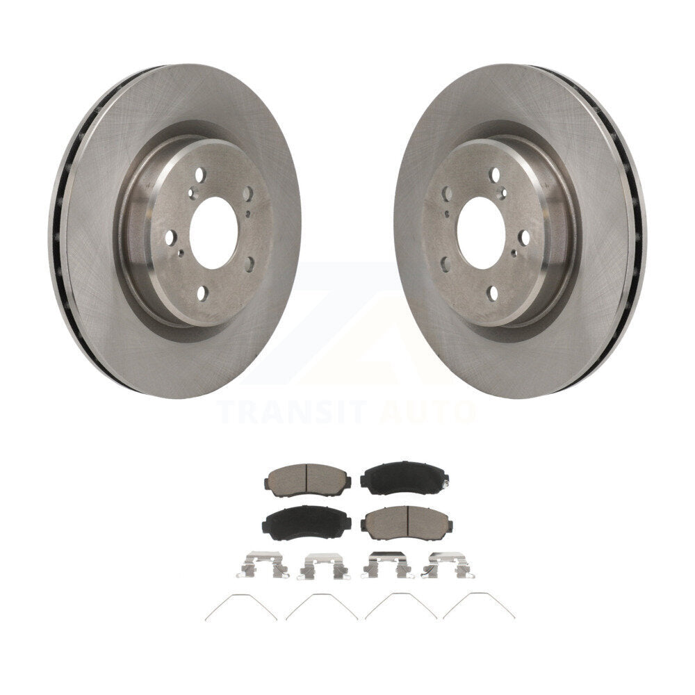 Disc Brake Rotors And Ceramic Pads Front Kit For 2021-2023 Acura TLX 2.0L