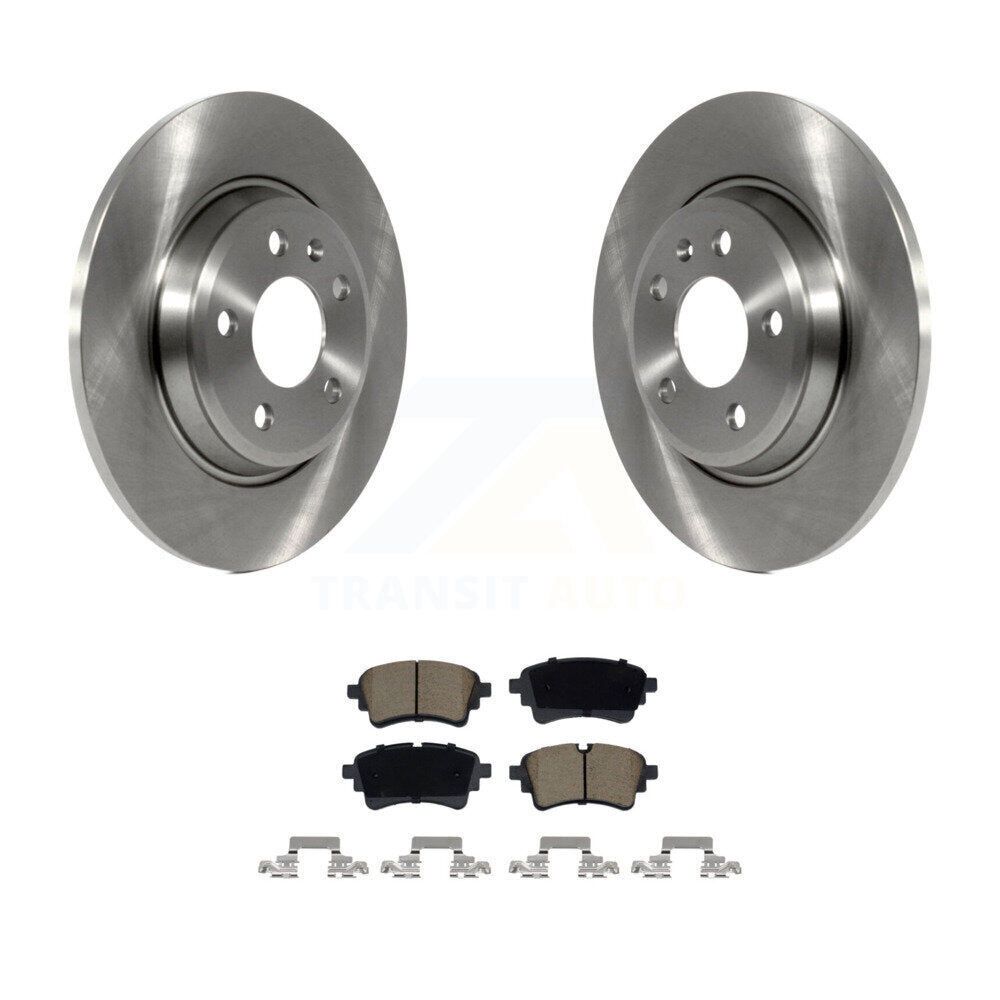 Disc Brake Rotors And Ceramic Pads Rear Kit For Audi A4 Quattro A5 Sportback