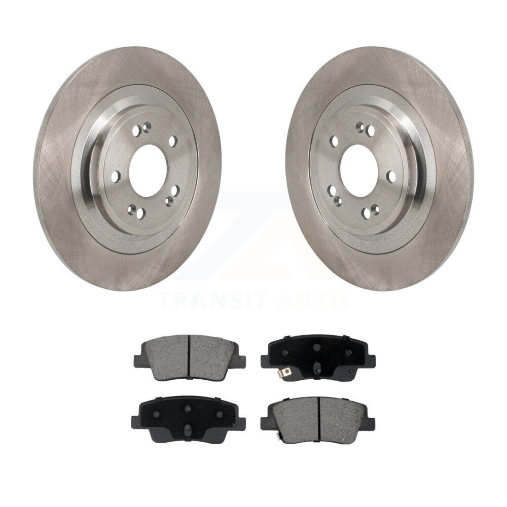 Brake Rotor Ceramic Pad Rear Kit For Hyundai Ioniq 5 Genesis Kia EV6 GV70 6 GV60