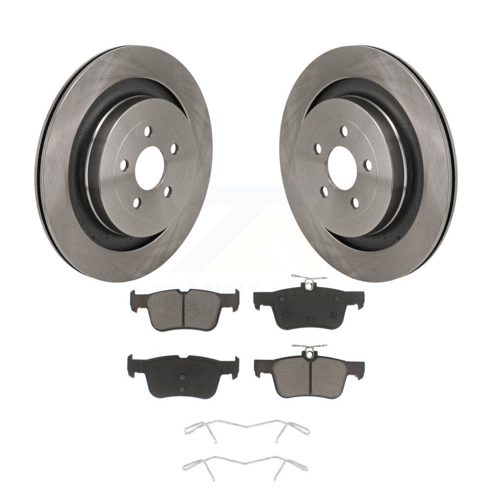 Disc Brake Rotors And Ceramic Pads Rear Kit For Ford Edge Lincoln Nautilus