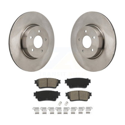 Brake Rotor Ceramic Pad Rear Kit For Mitsubishi Outlander Nissan Pathfinder QX60