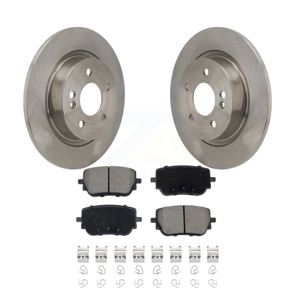 Brake Rotors Ceramic Pad Rear Kit For 19-22 Mercedes-Benz A220 With Sport Brakes