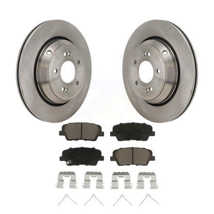 Disc Brake Rotors And Ceramic Pads Rear Kit For Genesis G70 Kia Stinger G80