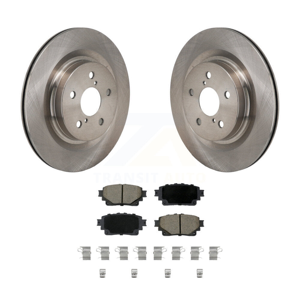 Brake Rotors Ceramic Pad Rear Kit For Toyota Sienna Lexus RAV4 Prime NX350h bZ4X