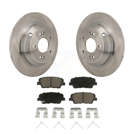 Disc Brake Rotors And Ceramic Pads Rear Kit For Genesis G70 Kia Stinger