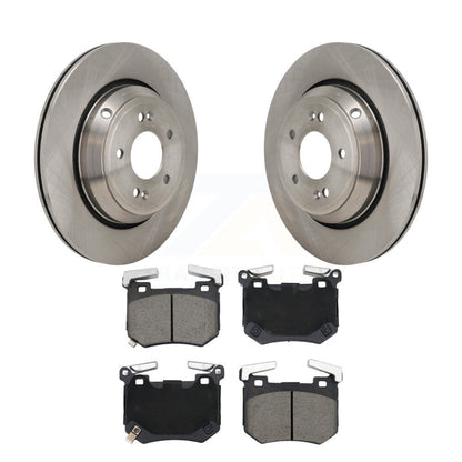 Disc Brake Rotors And Ceramic Pads Rear Kit For Genesis G70 Kia Stinger 3.3L