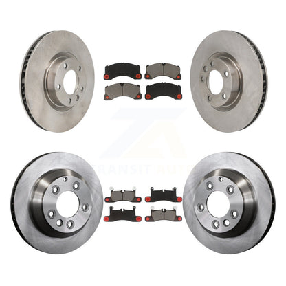 Disc Brake Rotor Ceramic Pad Front Rear Kit (6Pc) For Volkswagen Touareg Porsche