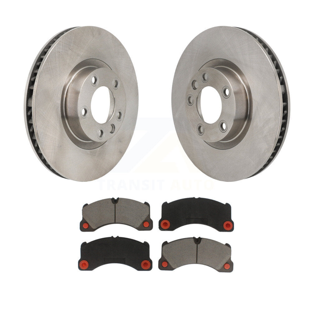 Disc Brake Rotors & Ceramic Pad Front Kit For Volkswagen Touareg Porsche Cayenne