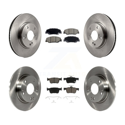 Disc Brake Rotors And Ceramic Pads Front Rear Kit For Honda Civic
