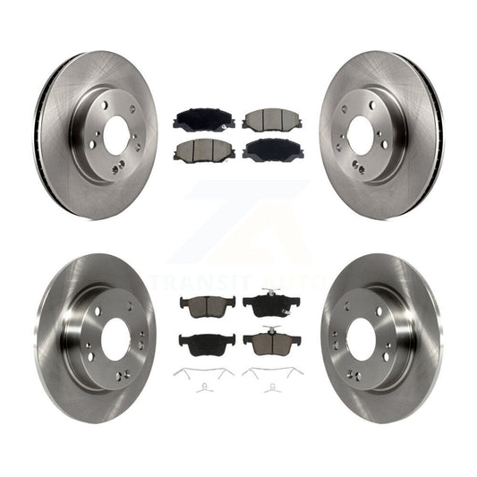 Disc Brake Rotors And Ceramic Pads Front Rear Kit For Honda Civic