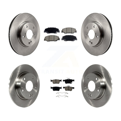 Disc Brake Rotors And Ceramic Pads Front Rear Kit For 2019-2022 Honda Insight