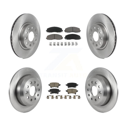 Disc Brake Rotors And Ceramic Pads Front Rear Kit For Jeep Wrangler