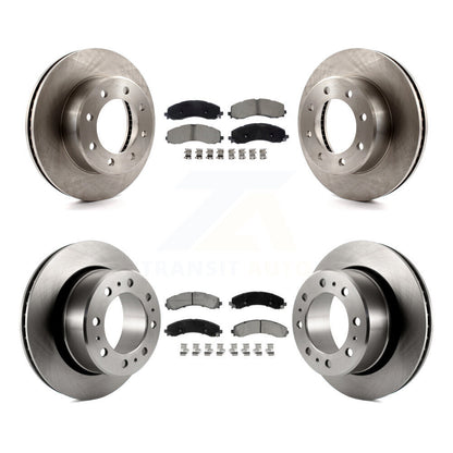 Brake Rotors Ceramic Pad Front Rear Kit For 20-21 Ram 3500 With Dual Wheels