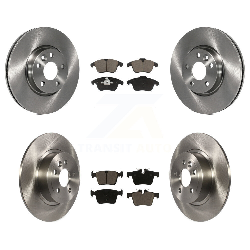 Disc Brake Rotors And Ceramic Pads Front Rear Kit For Land Rover Range Evoque