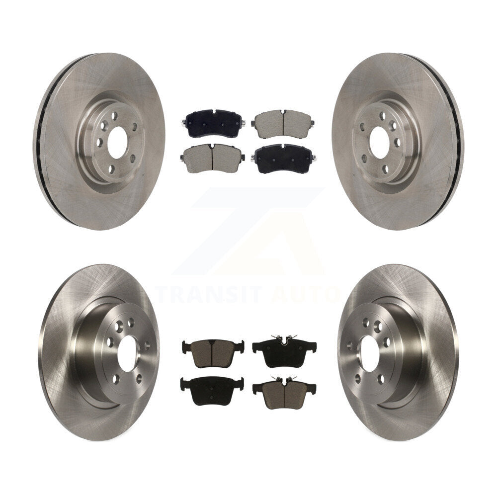 Disc Brake Rotors And Ceramic Pads Front Rear Kit For Land Rover Range Evoque