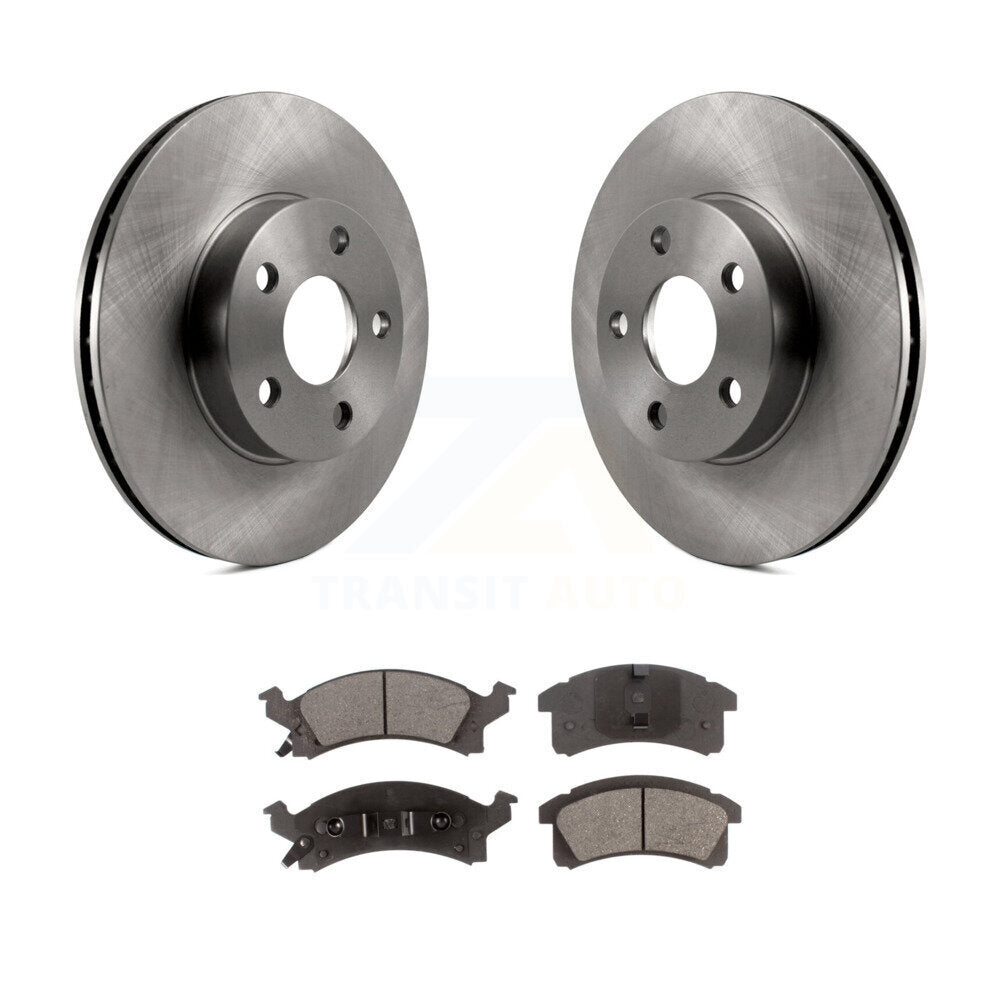 Brake Rotor & Semi-Metallic Pad Front Kit For Chevrolet Cavalier Pontiac Sunfire
