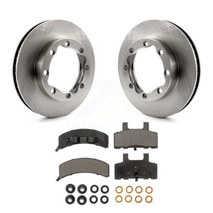 Brake Rotor & Semi-Metallic Pad Front Kit For GMC K2500 K1500 Suburban Chevrolet