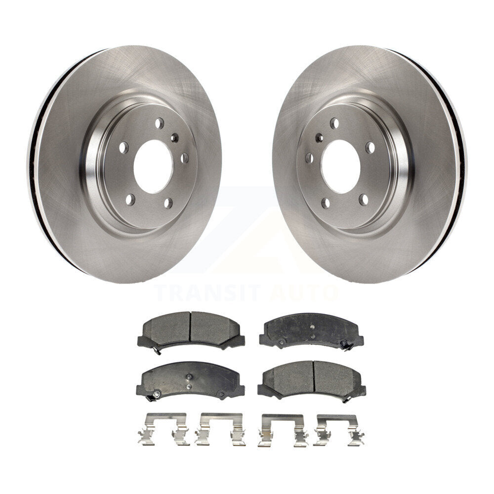 Brake Rotor & Semi-Metallic Pad Front Kit For Buick Lucerne Chevrolet Impala DTS