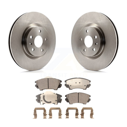 Disc Brake Rotor And Semi-Metallic Pad Front Kit For 2011-2017 Chevrolet Caprice
