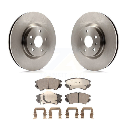 Disc Brake Rotor And Semi-Metallic Pad Front Kit For 2011-2017 Chevrolet Caprice