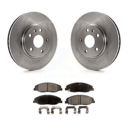 Disc Brake Rotors And Semi-Metallic Pads Front Kit For Cadillac CTS