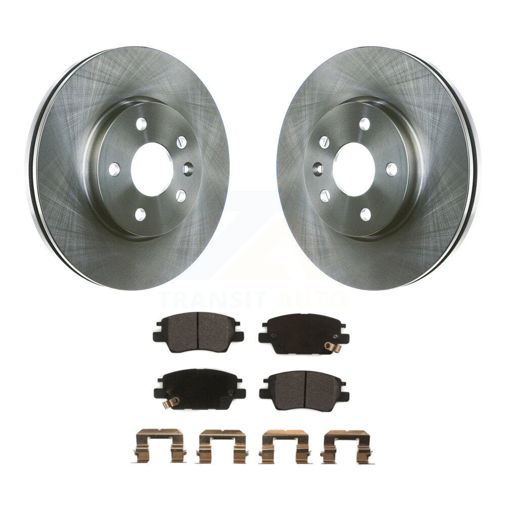 Brake Rotor And Semi-Metallic Pad Front Kit For Chevrolet Cruze Bolt EV EUV Volt