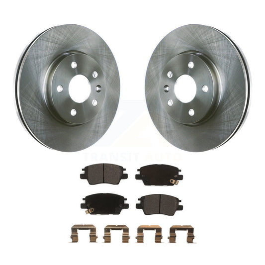 Brake Rotor And Semi-Metallic Pad Front Kit For Chevrolet Cruze Bolt EV EUV Volt