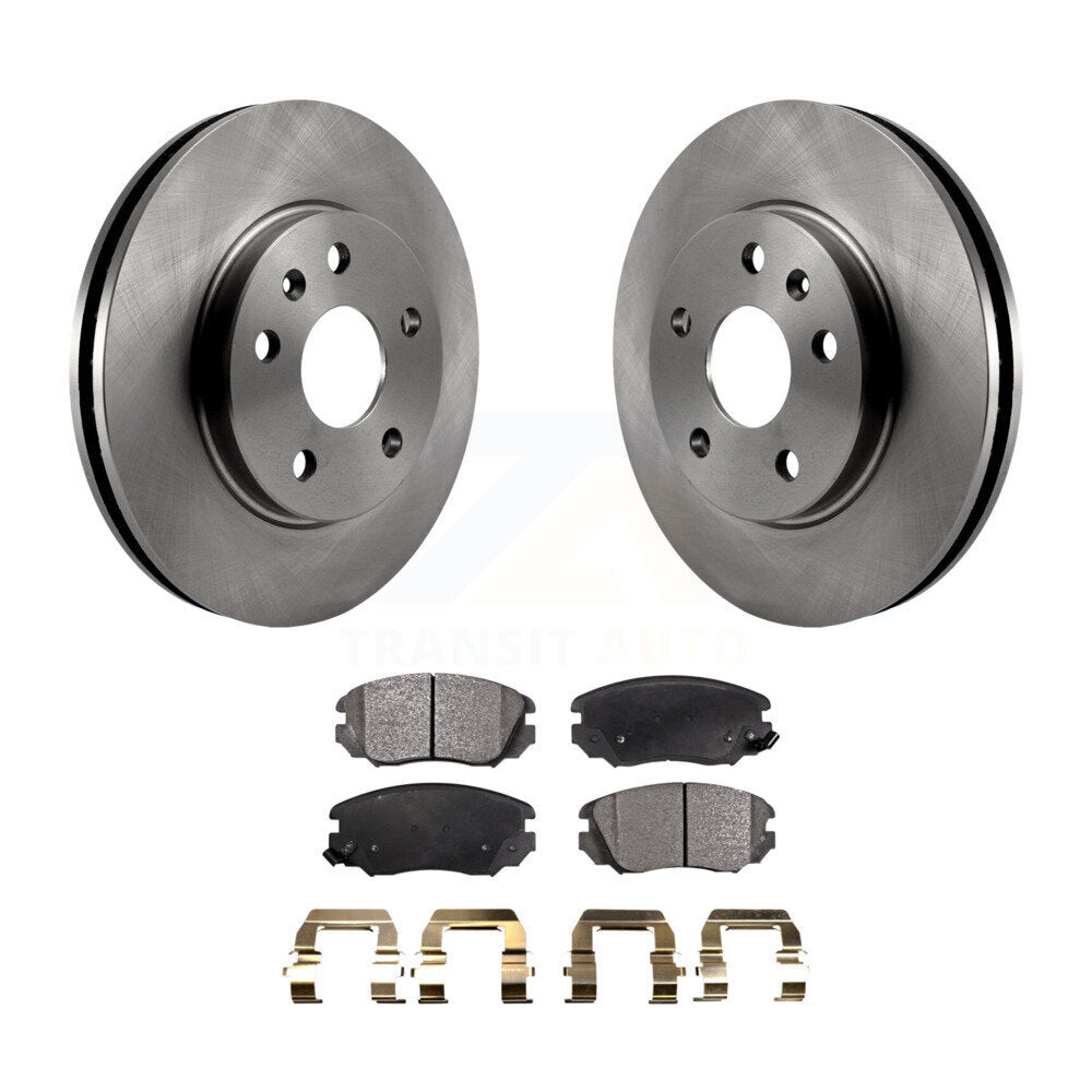 Brake Rotor Semi-Metallic Pad Front Kit For Chevrolet Malibu Buick Regal Limited