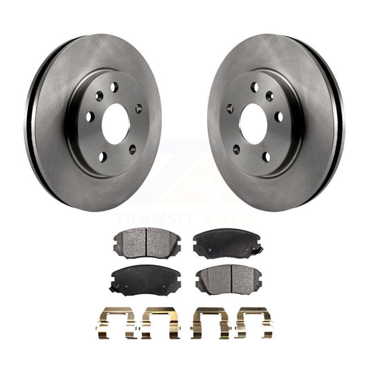 Brake Rotor Semi-Metallic Pad Front Kit For Chevrolet Malibu Buick Regal Limited