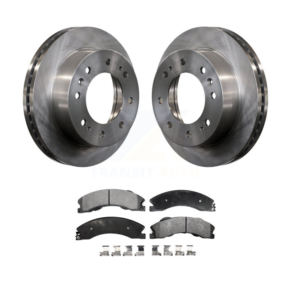 Brake Rotors & Semi-Metallic Pad Front Kit For GMC Chevrolet Sierra 2500 HD 3500