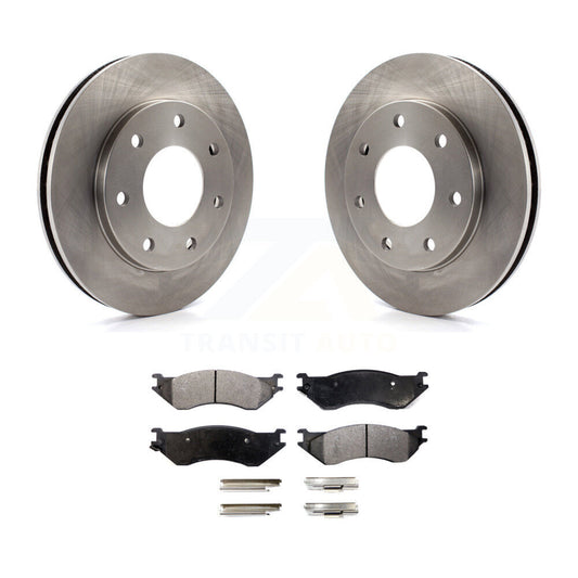 Brake Rotor And Semi-Metallic Pad Front Kit For Ford F-150 F-250 HD Heritage 4WD