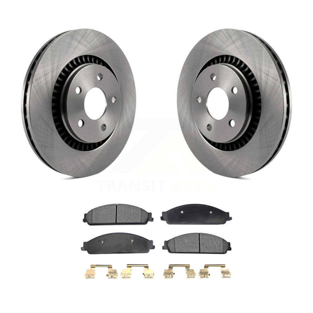 Brake Rotor Semi-Metallic Pad Front Kit For Ford Five Hundred Freestyle Taurus X