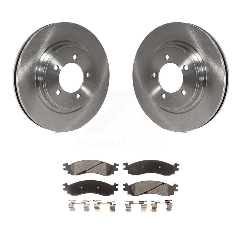 Brake Rotor And Semi-Metallic Pad Front Kit For Ford Explorer Sport Trac Mercury