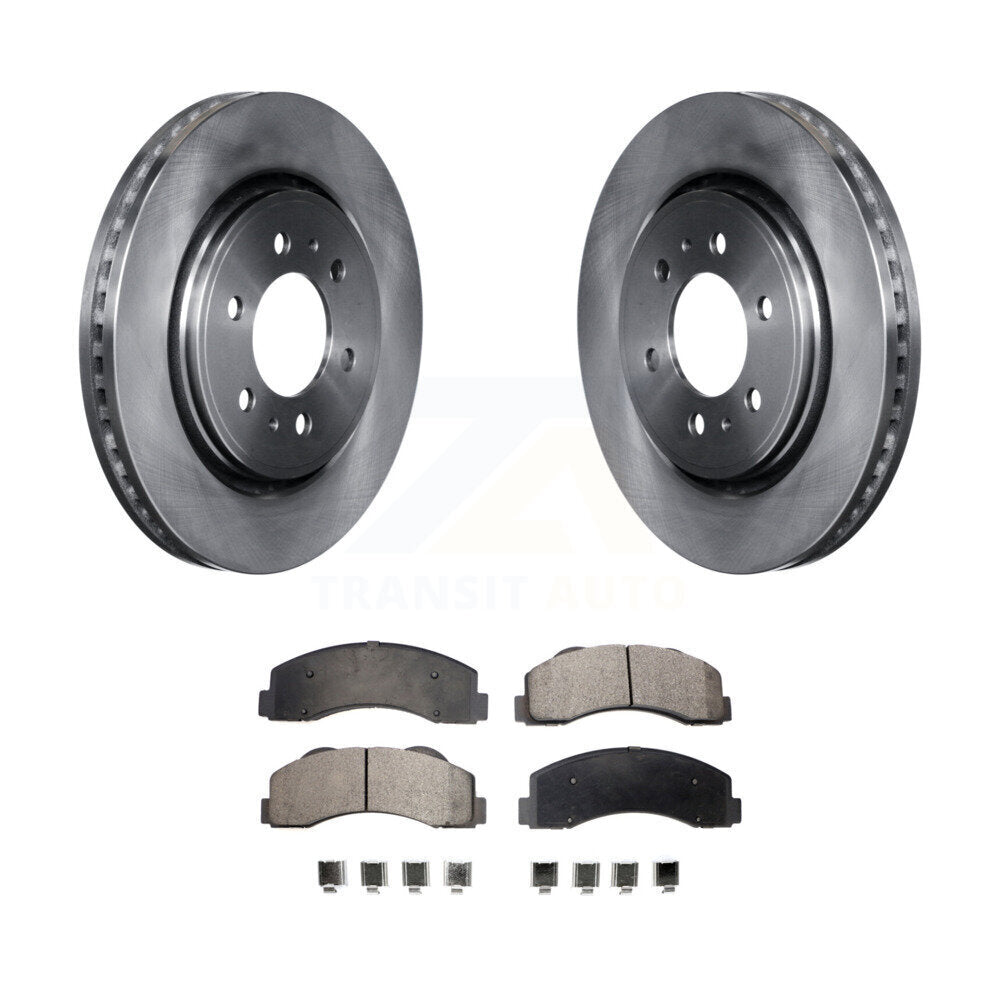 Disc Brake Rotor & Semi-Metallic Pad Front Kit For Ford F-150 Expedition Lincoln