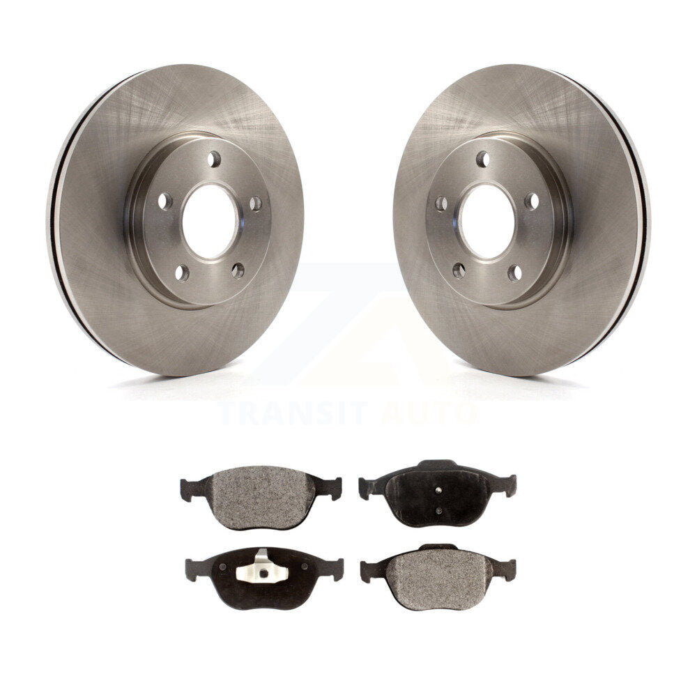 Disc Brake Rotors Semi-Metallic Pad Front Kit For 2010-2013 Ford Transit Connect