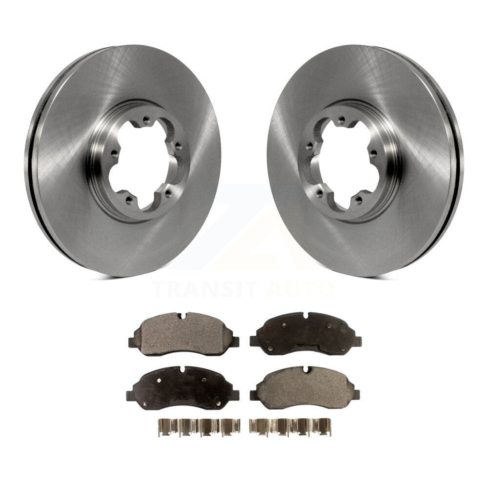 Disc Brake Rotors & Semi-Metallic Pad Front Kit For Ford Transit-250 Transit-150